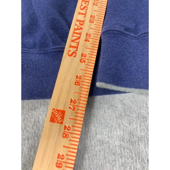 Peter Millar 100% Cotton Quarter Zip‎ Pullover Sweater (Men's Large) Blue - Picture 5 of 11